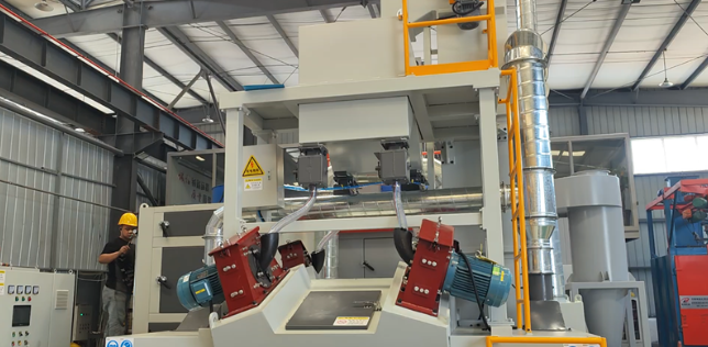 亳州板材除锈强化，通过式抛丸机应用案例